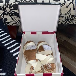 Circus by Sam Edelman Espadrille Sandals - Ivory - Size 8 1/2